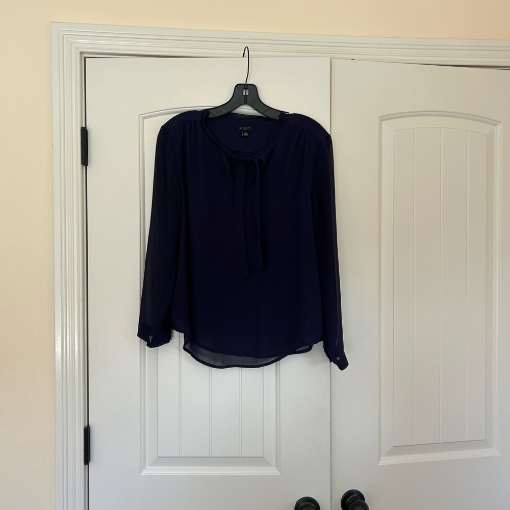 Ann Taylor Midnight Blue Blouse